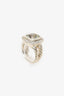 David Yurman Sterling Silver Quartz & Diamond Albion Ring