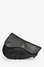 Christian Dior 2020 Black Oblique Leather Saddle Bag