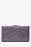 Salvatore Ferragamo Purple Satin Clutch with Chain
