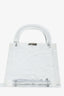 L'AFSHAR Clear Eva Crushed-Finish Mini Tote Bag