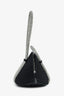 Kara Black Satin Crystal Embellished Mini Bag