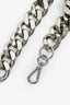 Kara Black Leather Card Holder on Chunky Chain