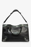 Balenciaga Black Leather '12 Nickel City' Bag with Strap