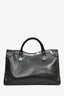 Balenciaga Black Leather '12 Nickel City' Bag with Strap