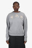 Alexander McQueen Grey Embellished Sweatshirt Size 42