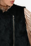 Love Token Black Rabbit Fur Vest Size M