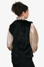 Love Token Black Rabbit Fur Vest Size M