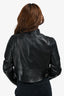 Givenchy Black Leather Moto Jacket Size 40