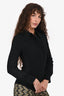 Victoria Beckham Black Button Down Shirt Size 2