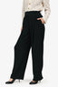 Victoria Beckham Black Wide Leg Trousers Size 2