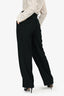 Victoria Beckham Black Wide Leg Trousers Size 2