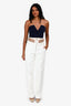 Dion Lee White Cotton Fishnet Tailored Pants Size XXS