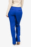 Valentino Cobalt Blue Wool Belted Trousers Size 40