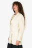 Max Mara White Wool Double Breasted Blazer Size 2