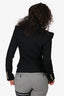 Balmain Black Wool Gold Button Cropped Blazer Size 36