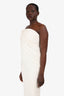 Safiyaa White Strapless Twist Gown Size 8
