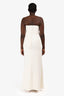 Safiyaa White Strapless Twist Gown Size 8