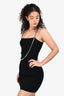 1017 ALYX 9SM Black Knit Chain Detail Mini 'Cubix' Dress Size XS