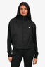 Prada Black Nylon/Knit Logo Plaque Lightweight Jacket Size 38