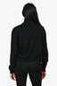 Prada Black Nylon/Knit Logo Plaque Lightweight Jacket Size 38