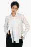 Comme de Garcons Homme Cotton Distressed Button Down Shirt Size S