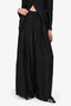 Off-White Black Logo Printed Button-Up Top and Pant Set Size 38