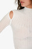 Dion Lee White Knit Cut-Out Top Size 0