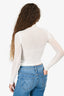 Dion Lee White Knit Cut-Out Top Size 0