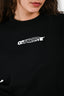 Off-White Black Cotton Logo Sweatshirt Size XXS