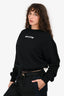 Off-White Black Cotton Logo Sweatshirt Size XXS