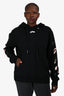 Off-White Black Cotton Graphic Hoodie Size L
