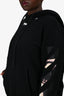 Off-White Black Cotton Graphic Hoodie Size L