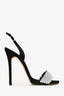 Giuseppe Zanotti Black Suede Rhinestone Heels Size 36