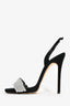 Giuseppe Zanotti Black Suede Rhinestone Heels Size 36