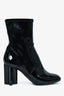 Louis Vuitton Black Patent Leather Heeled Boots Size 36