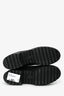 Louis Vuitton Black Suede Striped Combat 'Laureate' Boots Size 38