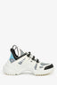 Louis Vuitton White/Blue 'Archlight' Sneakers Size 38.5