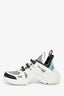 Louis Vuitton White/Blue 'Archlight' Sneakers Size 38.5