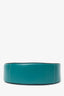 Staud Green Leather Mini Moon Bag With Strap