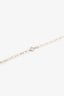 Tiffany & Co. Sterling Silver Trefoil Key Pendant Oval Link Chain Necklace
