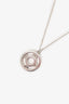 Tiffany & Co. Sterling Silver Open Atlas Pendant Necklace