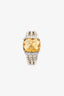 David Yurman Sterling Silver Citrine & Diamond Petite Wheaton Ring