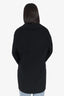 Prada Black Wool/Angora Button Down Coat Size 46