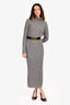 Lisa Yang Grey Cashmere Long Sleeve Maxi Sweater Dress Size 0