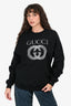 Gucci Black Cotton GG Logo Sweatshirt Size S