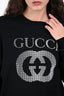 Gucci Black Cotton GG Logo Sweatshirt Size S