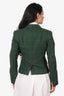 Akris Punto Green Wool Plaid Blazer Size 6