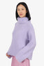 A.P.C. Purple Wool Knitted Turtleneck Sweater Size XS