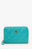 Pre-Loved Chanel™ 2016-17 Blue Caviar Leather Zip Coin Pouch