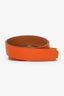 Hermès Orange Epsom Leather Drag Double Tour Bracelet